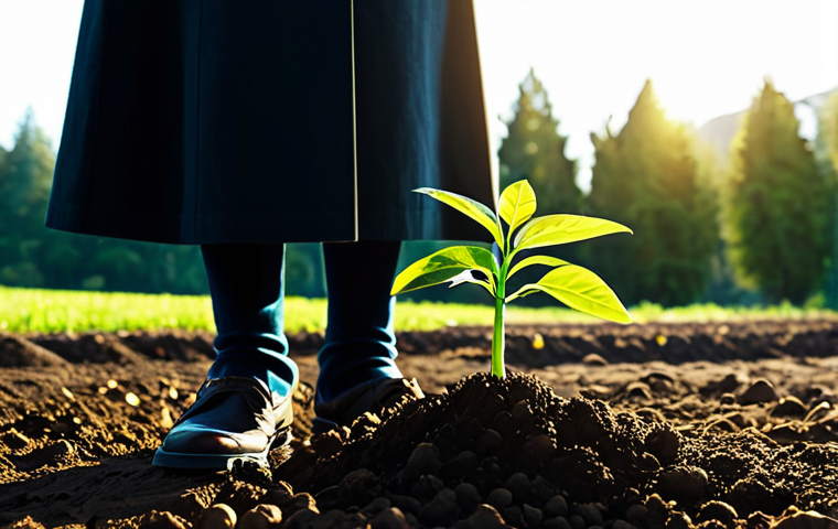 Seed Investment & Growth**
A vibrant, verdant seedling pushing through fertile soil, bathed in warm sunlight. In the background, a silhouette of a towering, mature tree symbolizes future potential. Focus on growth and potential. fully clothed, safe for work, appropriate content, perfect anatomy, correct proportions, natural pose, professional, high quality, family-friendly.
**