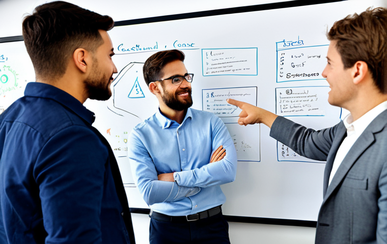 시드 투자 선별에서의 신뢰성 평가 - The 'Doer' Startup Team**
"A diverse team of young professionals collaborating intensely in a moder...