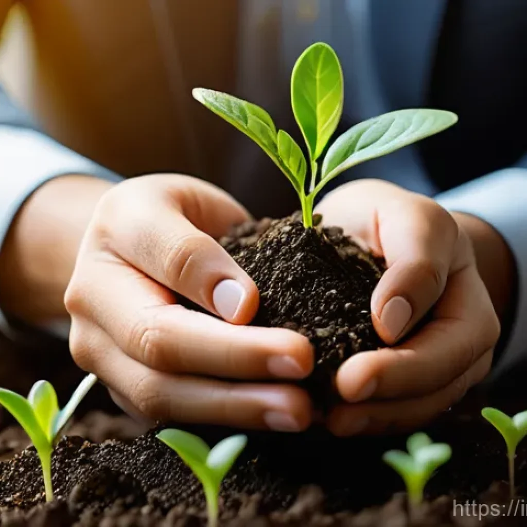 시드 투자에서의 경험과 인사이트 공유 - **Image Prompt 1: The Nurturing Hand of Seed Investment**
A close-up shot of a young, diverse st...