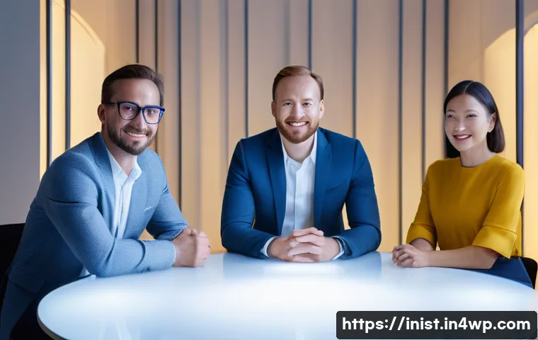 시드 투자 기업의 브랜드 가치 평가 - **Prompt 1: The Brand as a Beacon for Investment**
A diverse team of three startup founders, two...