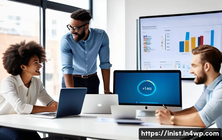 시드 투자에서의 인적 자원 관리 - A dynamic startup team in a modern office environment, diverse young professionals collaborating ene...