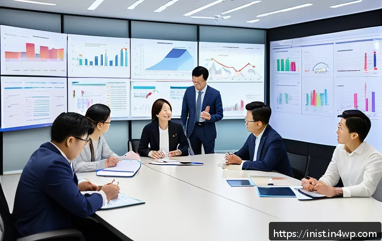 시드 투자에 대한 시장 조사 방법 - A detailed business meeting scene showing diverse entrepreneurs and investors gathered around a larg...