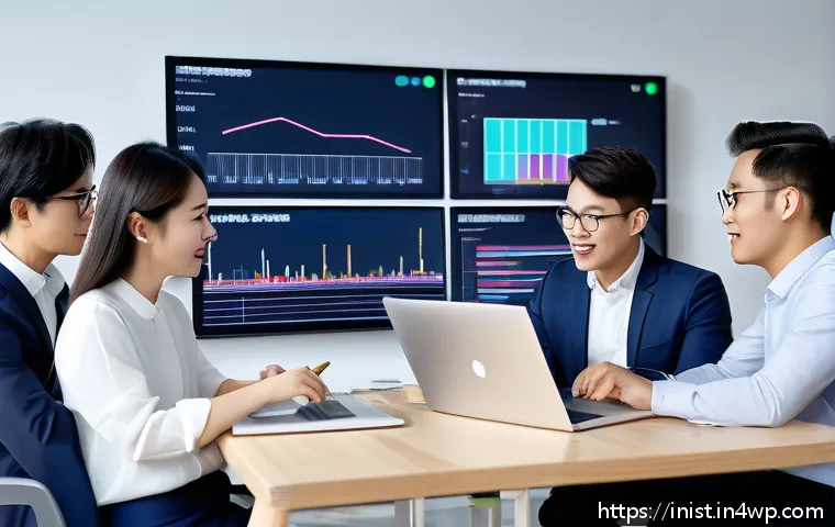 시드 투자에서 ROI 계산 방법 - A modern startup office scene showing a diverse group of young professionals discussing seed investm...